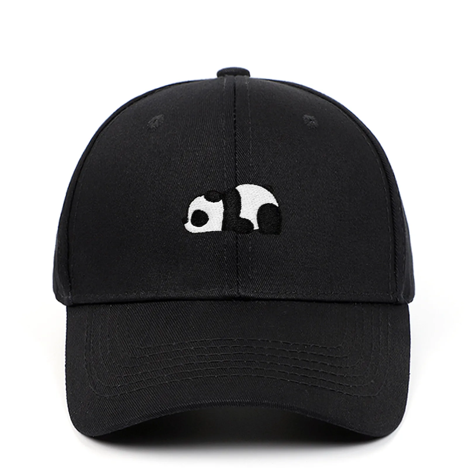 Panda czapka z daszkiem, Hip Hop, haft, kreskówka, zwierzę, mężczyzna, tata, Hip Hop, snappack, bawełniany, Kpop, zakrzywiony, Dropshipping