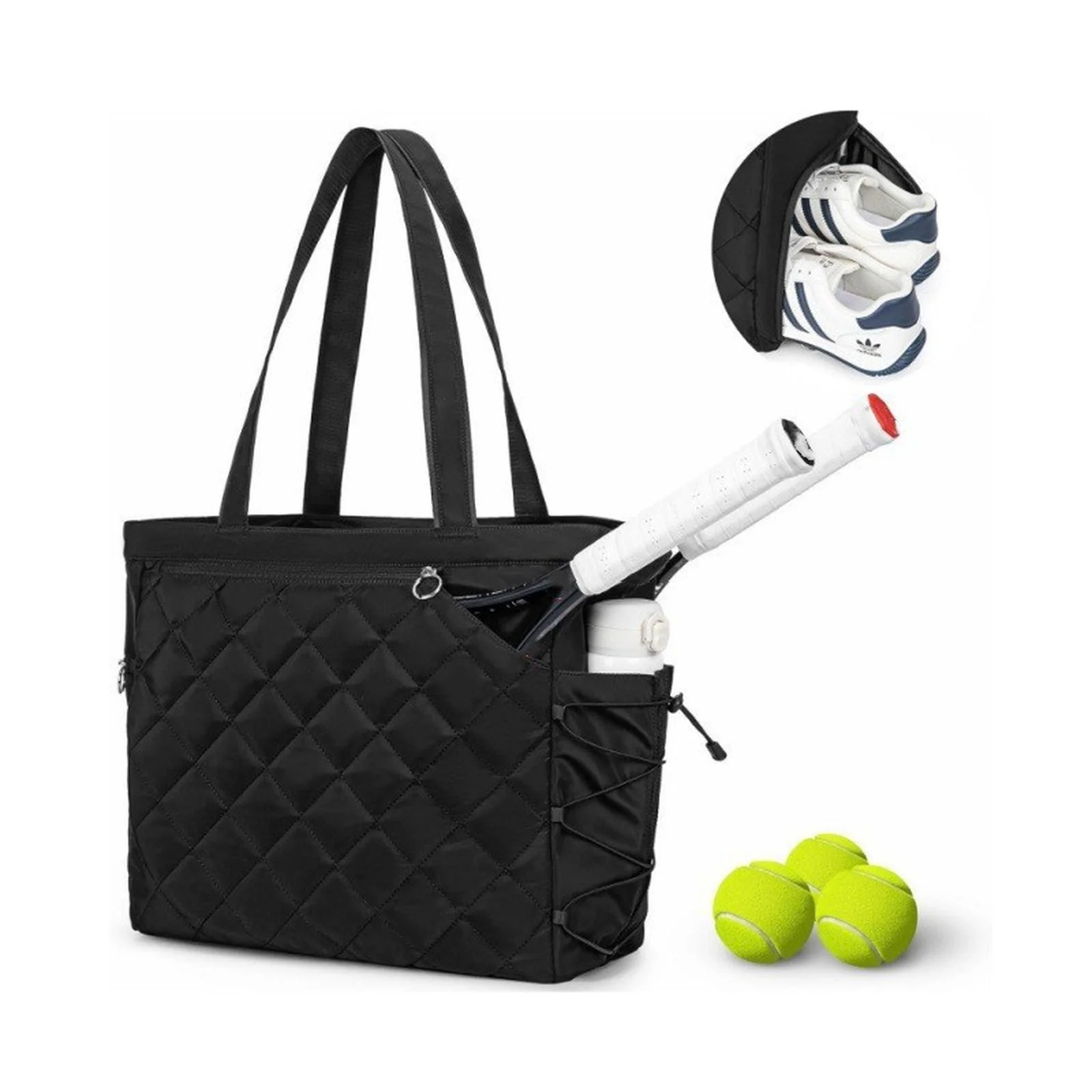 Lightweight Multifunctional Men'S Women'S Tennis Racket Bag Pick Ball Tennis Badminton Sports Bag Paddle Bag Outdoor Bags