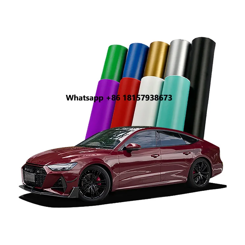 

TPU Car Paint Protective Film Crimson T Color Self Healing Hot Sale High Quality Car Wrapping Film