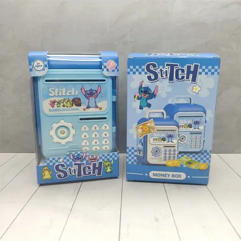 CALDO Simpatico Cartone Animato Stitch Salvadanaio Kawaii Capibara Scatola di Immagazzinaggio Dei Soldi Giocattolo Anime Lilo e Stitch Scatola di Cambio Regalo Di Compleanno Per Bambini Giocattoli
