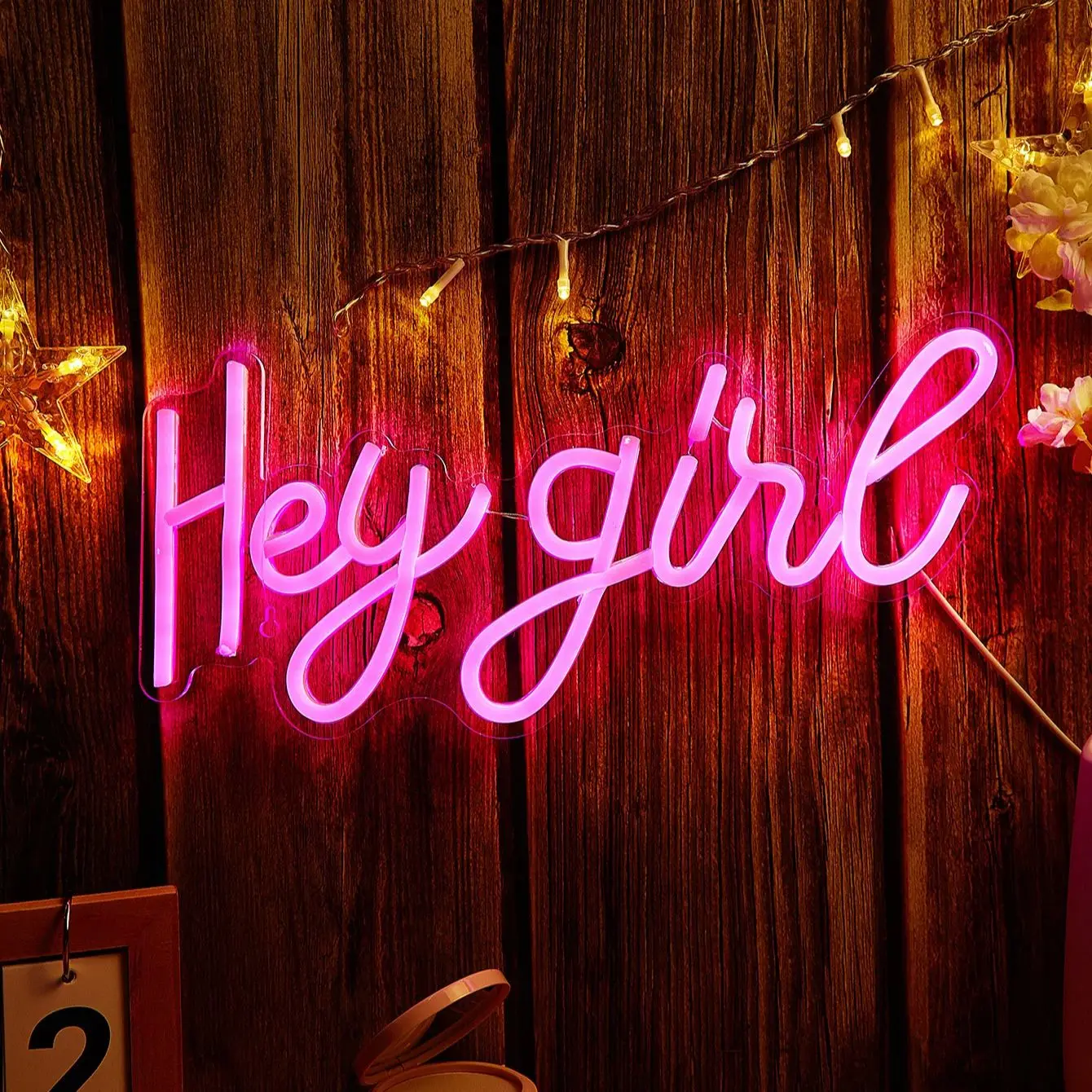 

Неоновая светодиодная вывеска Chi-buy LED Neon Hey Girl с питанием от USB, ночник, подходит для спальни, свадьбы, игровой комнаты, в подарок.