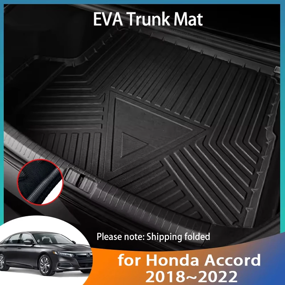 For Honda Accord 10th Gen 2018 2019 2020 2021 2022 Inspire CV Accessorie Trunk Mat Floor Tray Waterproof Liner Cargo Boot Carpet