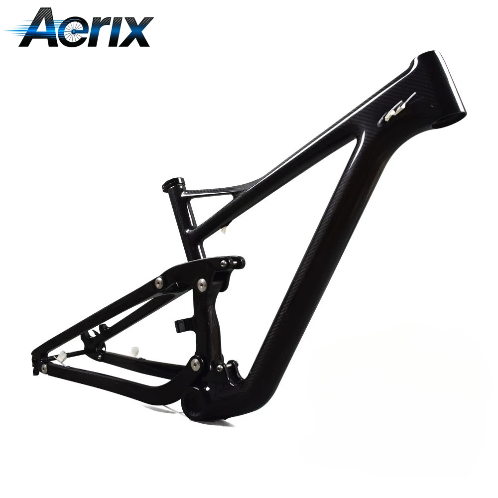 

Carbon Full Suspension MTB Frame 29er Enduro Mountain Bike Frame Boost 12x142mm Thru Axle PF30 Bottom Bracket Rear Travel 122mm