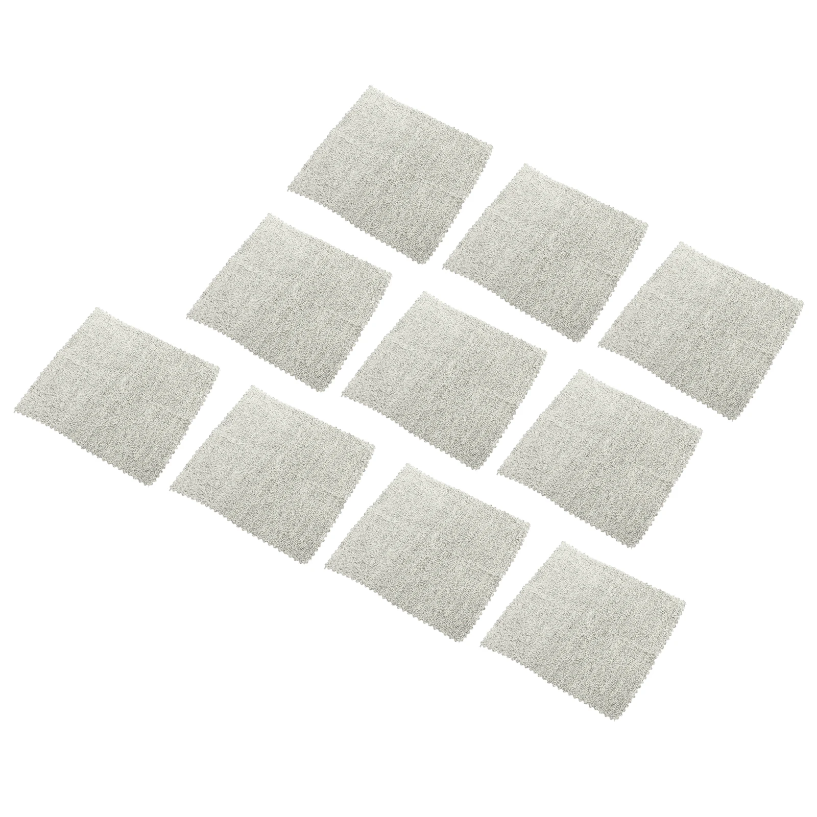 

10 Pcs Bamboo Charcoal Dishcloth Wiping Duster Towels Cleaning Super Absorbent Microfiber Rag Kitchen Rags for Water Absorbing