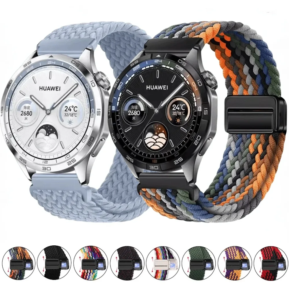 

22mm 20mm Braided Strap for Huawei Watch GT4/4 Pro/GT3 GT2 2e 46mm Nylon Wristband for Samsung Watch 3 4 5 6 Gear S3/Amazfit GTR