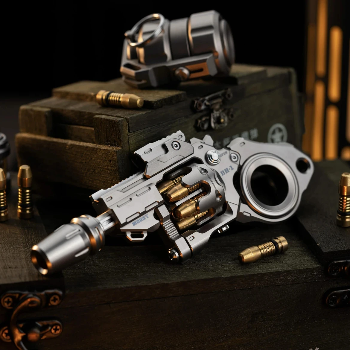 Titanium Legering Destroyer Fidget Spinner Slider EDC Speelgoed Guns Metalen Anti Stress Zintuiglijke ADHD Focus Tool Fidgeting Speelgoed