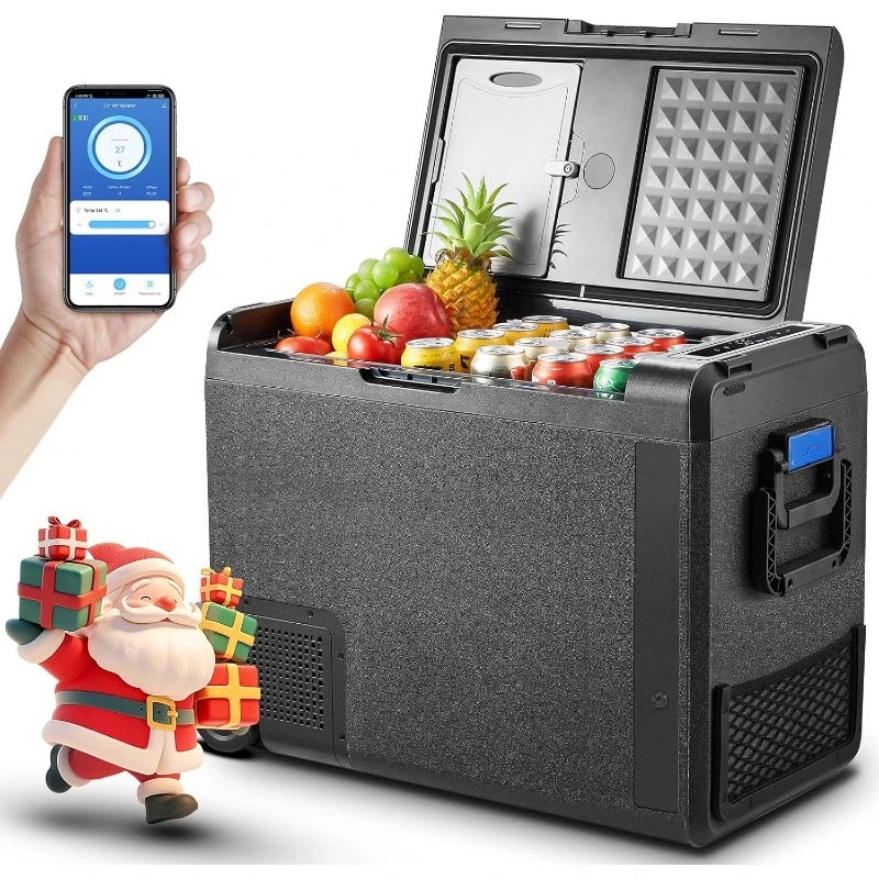 12 Volt Car Refrigerator,61Quart (58L) Car Fridge WIFI APP Control,Protable Freezer -4℉-68℉, RV Electric Cooler 12/24V DC