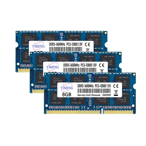 DDR3 DDR3L 4GB 8GB mémoire pour ordinateur portable Ram PC3L 1.35V 1066 1333 1600Mhz PC3 1.5V 8500 10600 12800 204Pin SODIMM ordinateur portable mémoire Ram