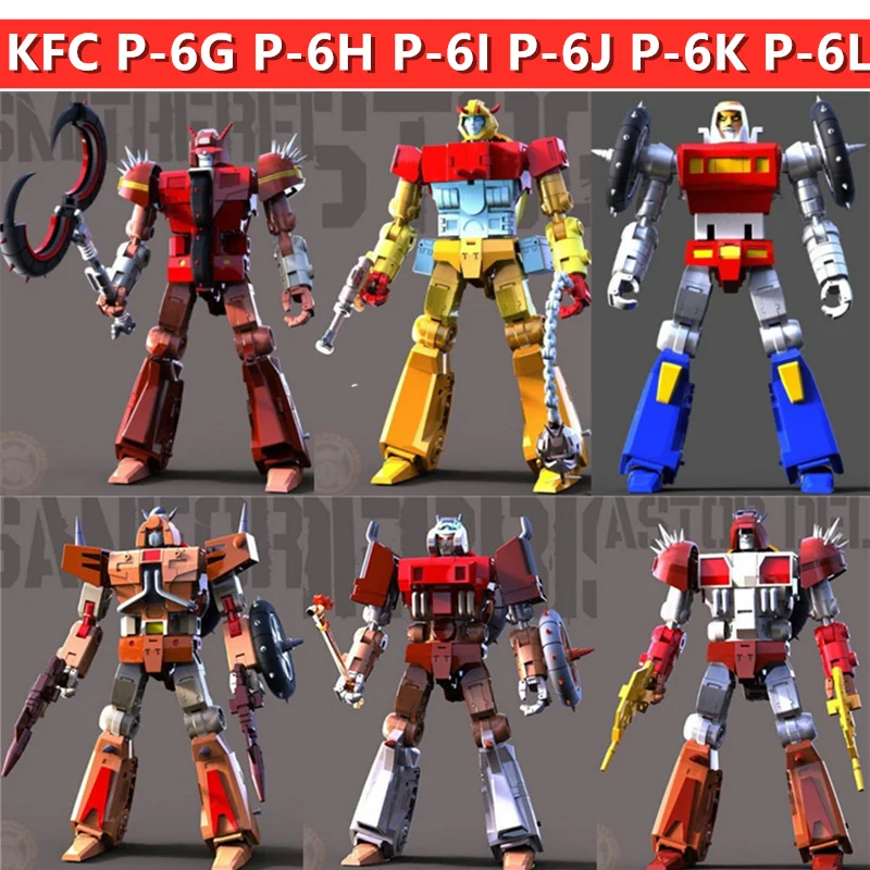 KFC Transformation Junkion P-6G P-6H P-6I P-6J P-6K P-6L P6G P6H P6I P6J P6K P6L C E D F The Third Motorcycle Action Figure Toy