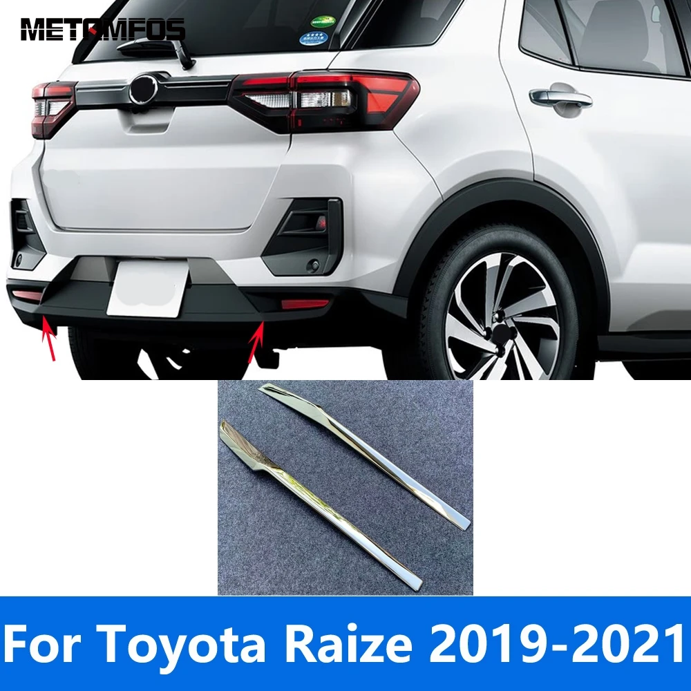 

For Toyota Raize 2019 2020 2021 Chrome Rear Bumper Lip Trim Body Kit Spoiler Diffuser Splitter Protector Accessories Car Styling