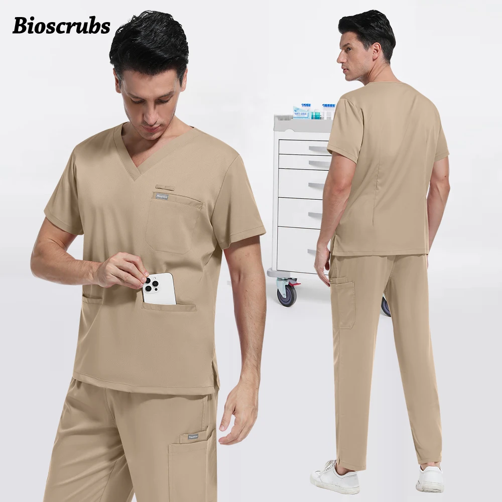 

Новая высококачественная клиническая одежда, набор скрабов, медицинские хирургические халаты, униформа врача и медсестры, аксессуары для кормления, рабочая одежда унисекс