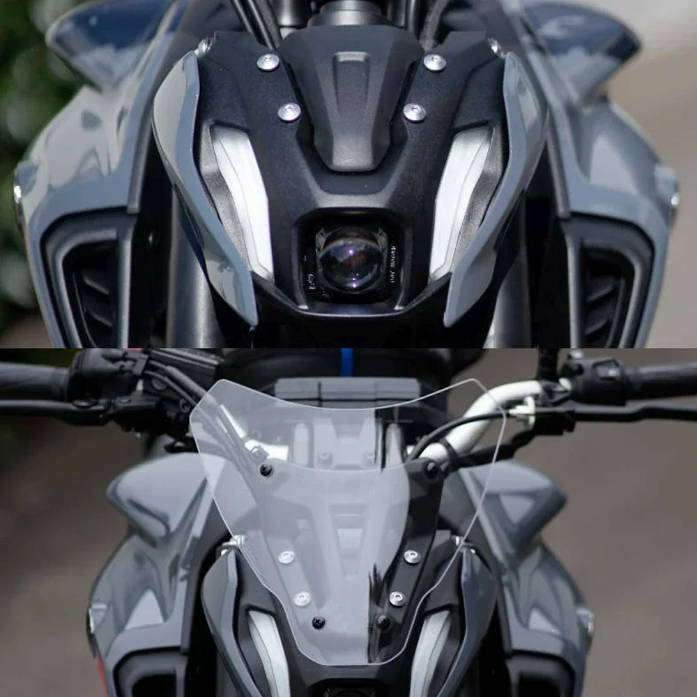 NEW Sports WindScreen Windshield Air Wind Deflector + bracket For YAMAHA MT-07 MT 07 MT07 2021 2022 Motorcycle Front Screen