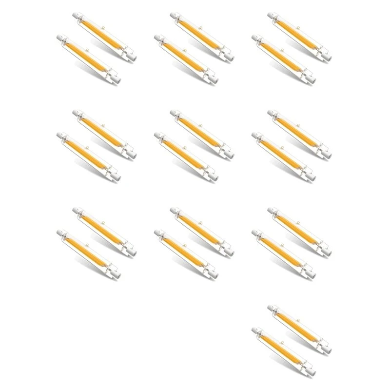 R7S LED 118Mm Dimmable Lamps, 20 W R7S LED Bulbs Replacement For 200 W Halogen Bulbs, Warm White Pack Of 20