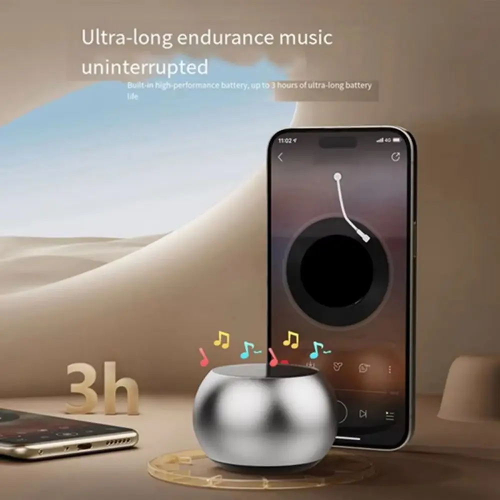 with RGB Lighting Mini Bluetooth Speaker Magnetic 2-in-1 Wireless Sound Box High Sound Quality Portable Subwoofer Sports