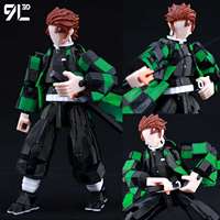 9L 3D Printed Tanjiro Kamado Demon Slayer Lucky T13 Dummy 13 Movable Shapeshift Action Figures Mannequin Toys for Anime Fans