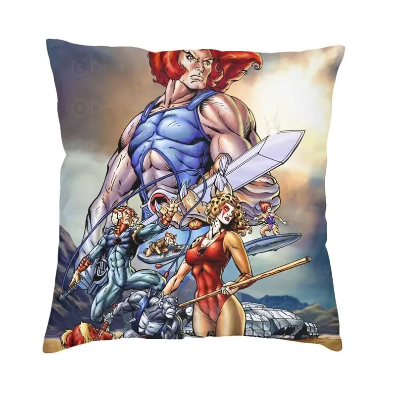 Fashion ThunderCats Throw Pillow Case Decoration Custom Square Anime Anime Tv Cushion Cover 40x40cm Pillowcover for Living Room