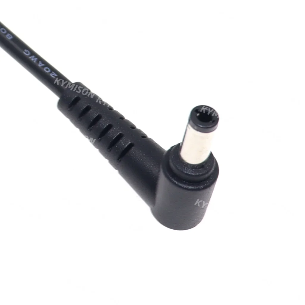 DC jack 6.5*4.4 / 6.0*4.4 Female to 5.5*2.5 mm Male Blue DC Power Charger Adapter 90 / 180 degrees for Laptop Notebook