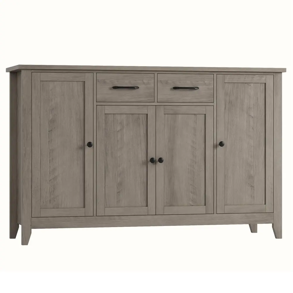 

Буфетный шкаф 55 с местом для хранения, кухонный буфет-сервант с выдвижными ящиками, большой шкаф для хранения с дверцами и полками, современный дизайн