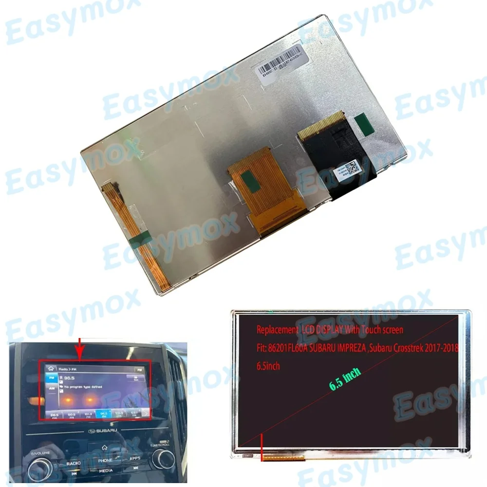 

86201FL60A LCD Display with Touch Screen for Subaru lmpreza Croostrek 2017-2018 Navigation Radio Repair Replacement
