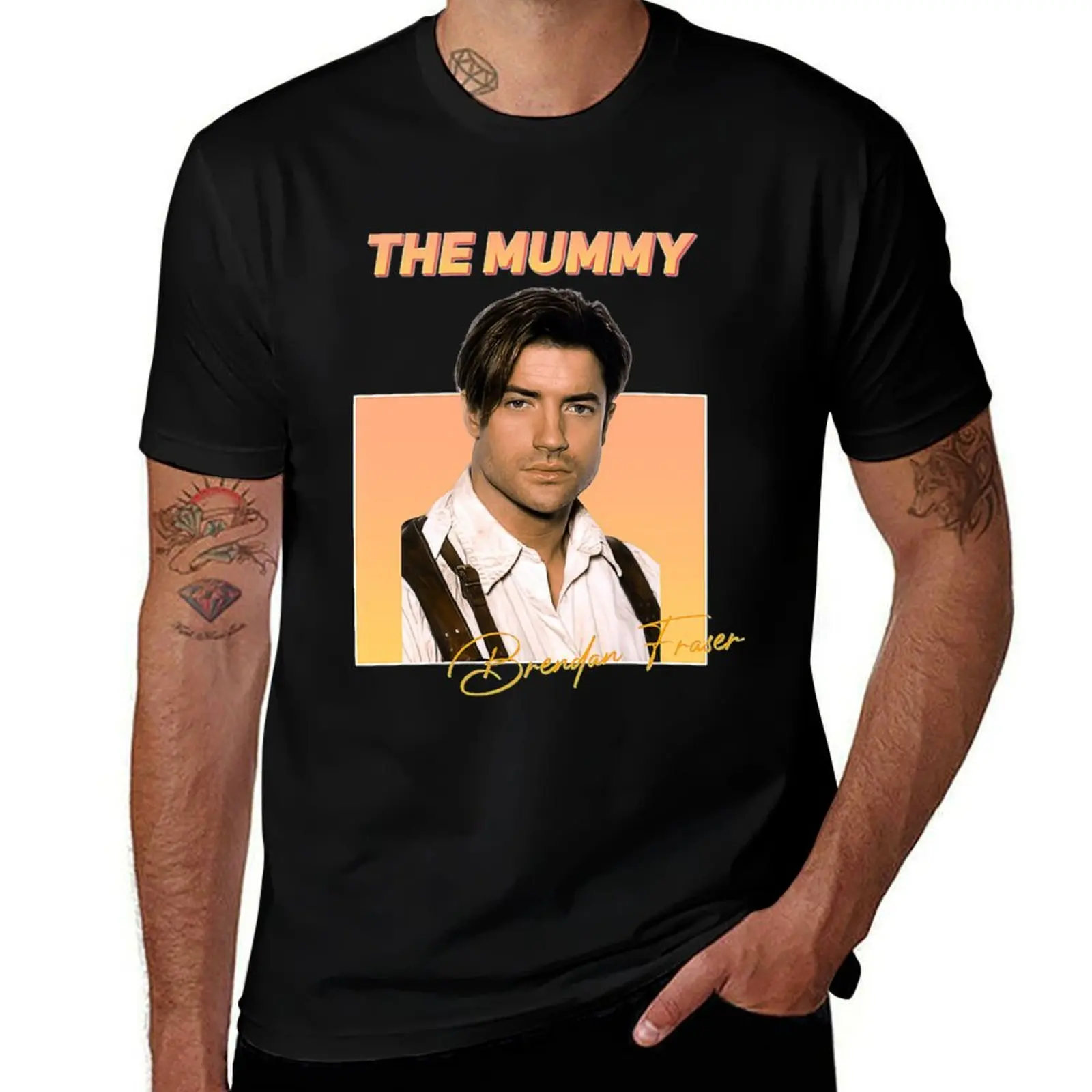 Brendan Fraser - The Mummy T-Shirt Plus Size Gym Sports T-Shirt