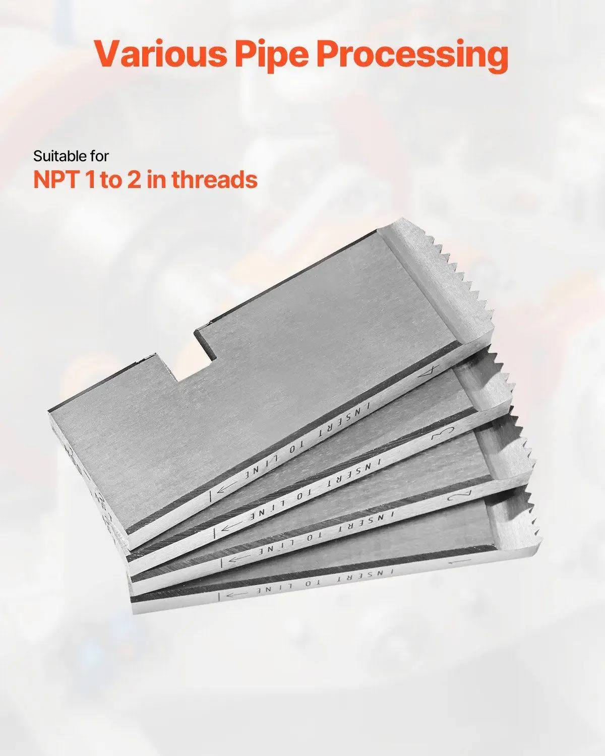 1 "-2" NPT HSS أنبوب خيوط يموت اليد اليمنى بدوره 4 قطعة أداة لمتوافق مع RIDGID القواطع الحادة الحد الأدنى من الصيانة #2