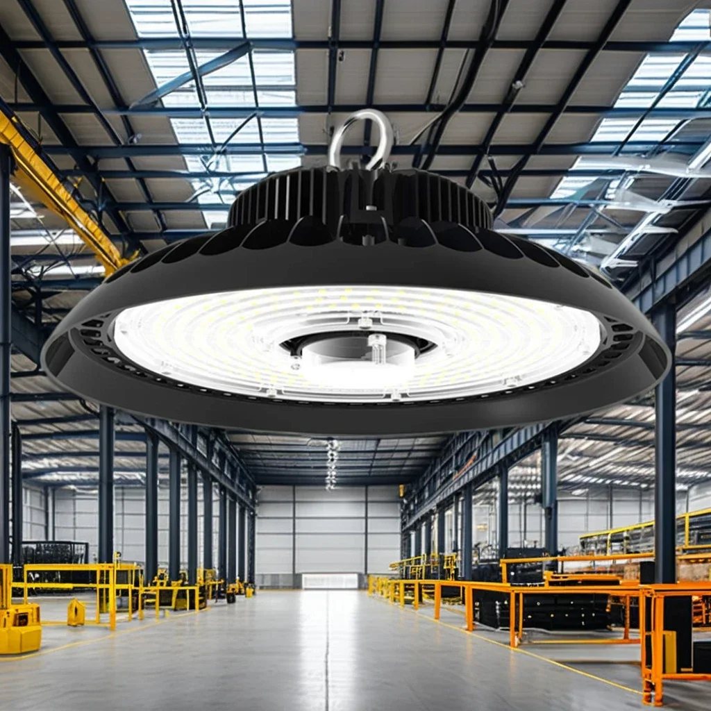 YOUWIN High Quality 100w/150w/200w UFO LED Highbay Light Indoor Warehouse Gymnasium PC Material IP65 Rating Industrial