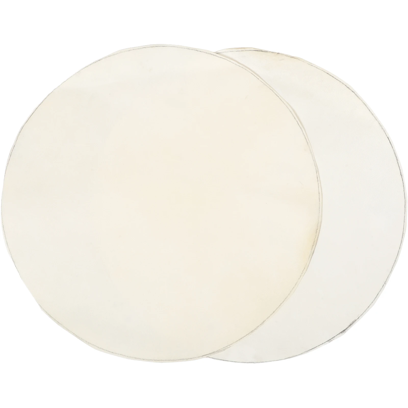 

2Pcs Drum Heads Goat Skin Handmade 40Cm Soft Feel Pure Sound African Drum Surface Fitting Conga Conga Drumhead