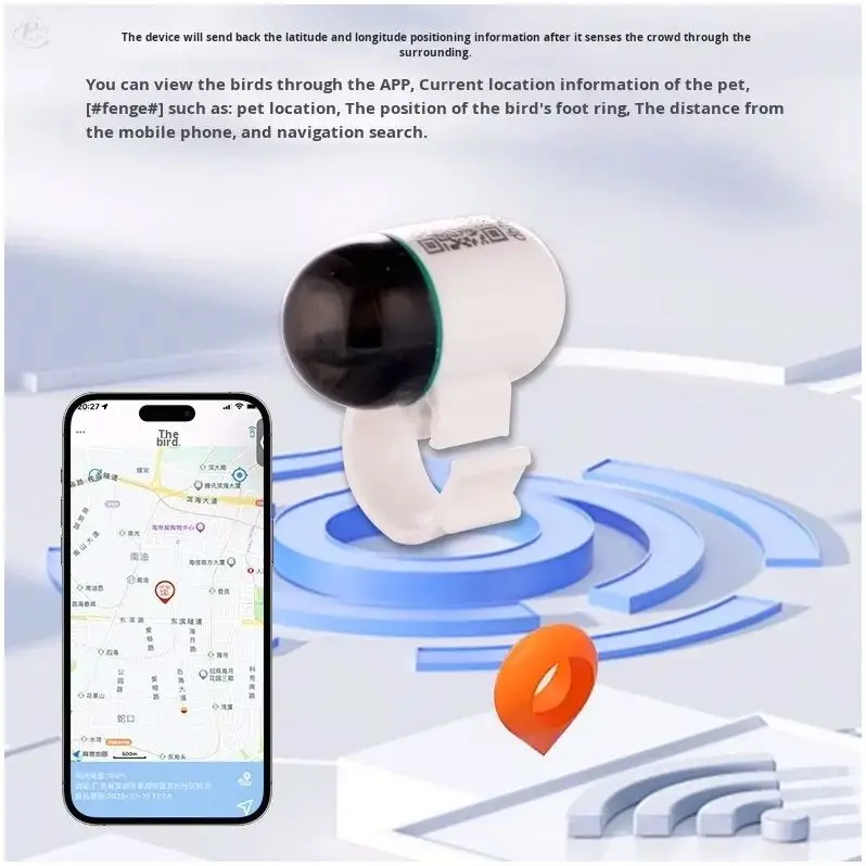 New Waterproof Mini Real Time Pigeon GPS Locator with 4G Network, Pigeon GPS Locator for Outdoor Flying