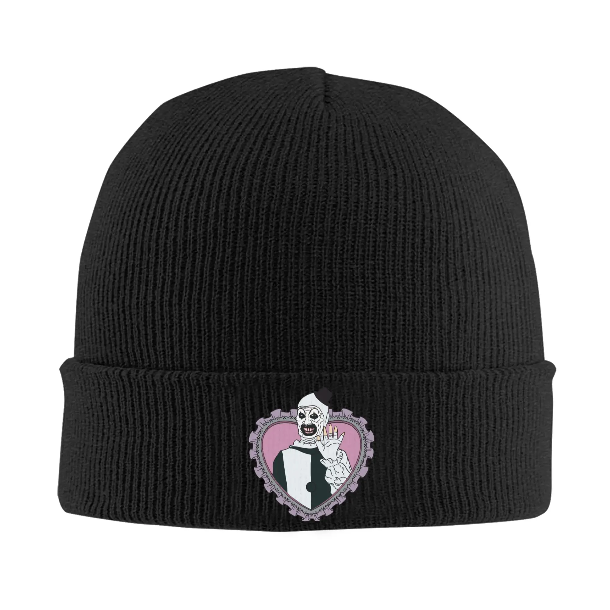 Cute Terrifier Love Horror Knitted Hat Women's Men's Skullies Beanies Autumn Winter Hat Acrylic  Warm Caps