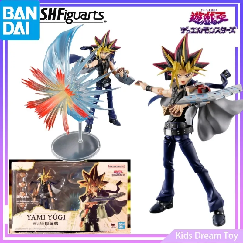 Bandai en Stock Original S.H.Figuarts Yu-Gi-Oh! Duel monstres figurines d'anime YAMI YUGI figurines d'action jouets modèle à collectionner cadeau