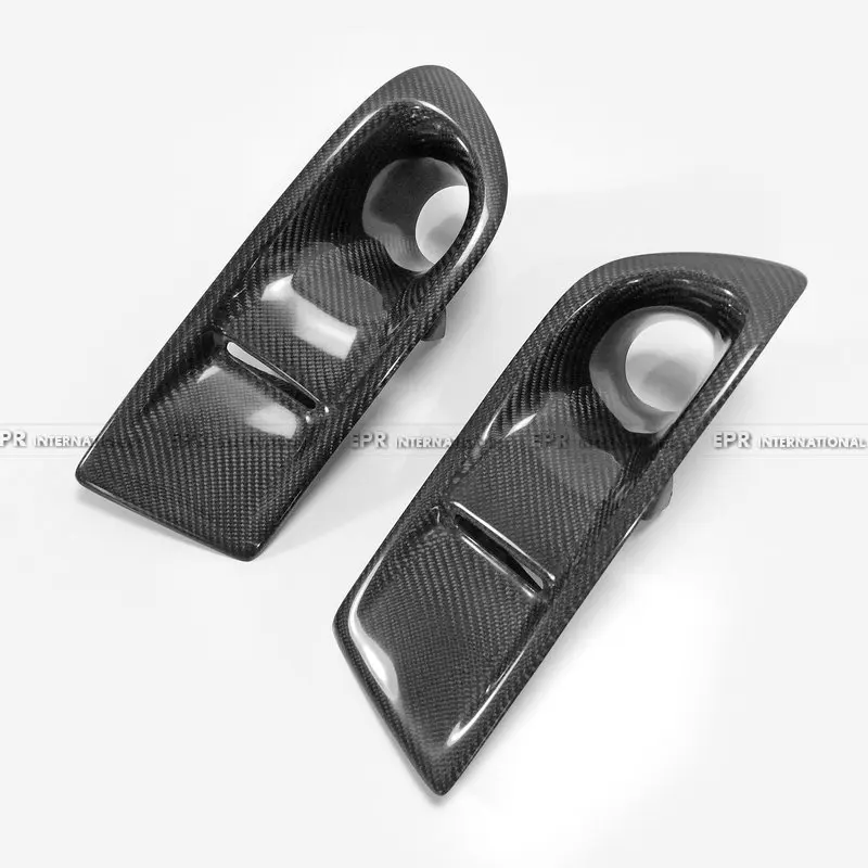 مناسبة لكزس IS200 القرش فانغ تعديل CS نمط ألياف الكربون المصد الأمامي غطاء فتحة التهوية الضباب ضوء المدخول #5