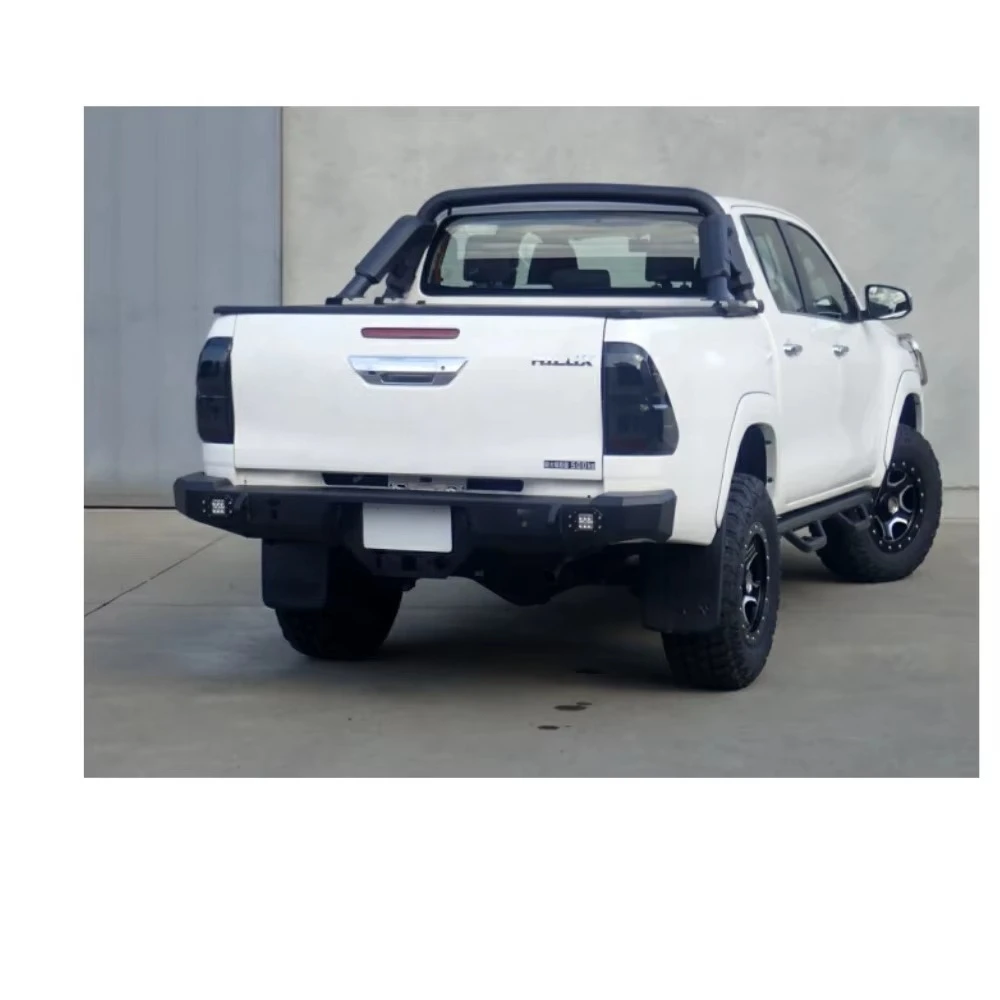 HILUX GUN125 HULK المصد الخلفي للطرق الوعرة طين فولاذي أسود #2