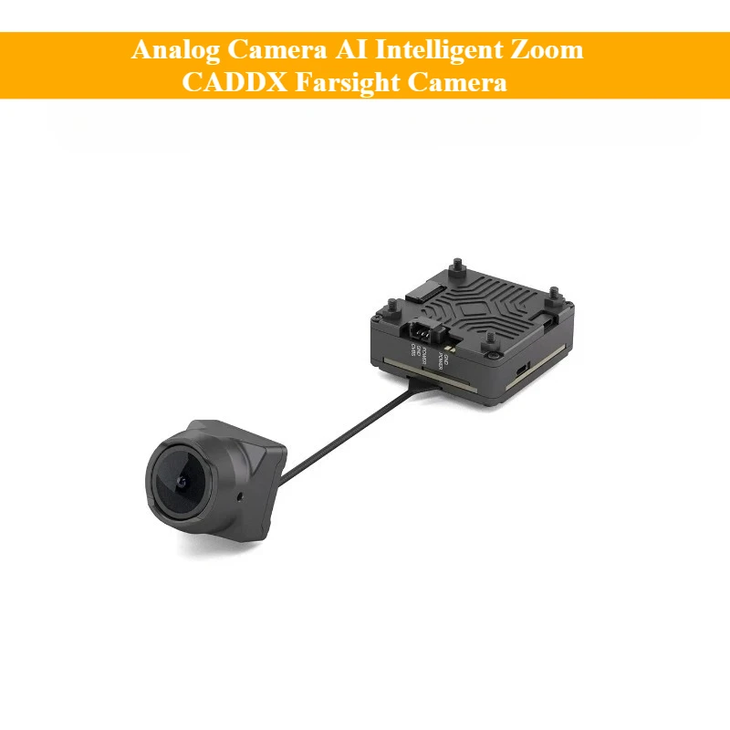 

Новая аналоговая камера AI Intelligent Zoom CADDX Farsight Camera с AI BOX 0 Lux 122,5 ° FOV 1500TVL 8-кратный быстрый зум для RC FPV Drone