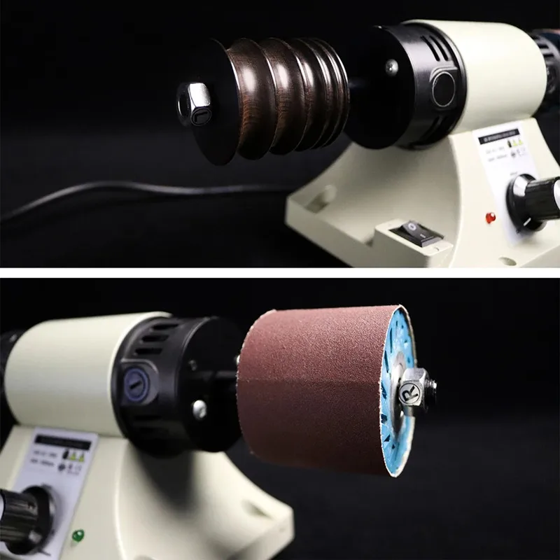 110V/220V Small Electric Leather Polishing Machine DIY Manual Leather Art Edge Grinding Machine For Leather Polishing