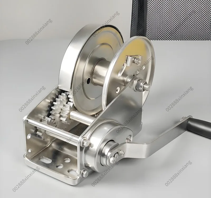 304 Stainless Steel Hand Winch Self‑locking Manual Hoist Hand Crank Lifting Machine for Sewage Pool