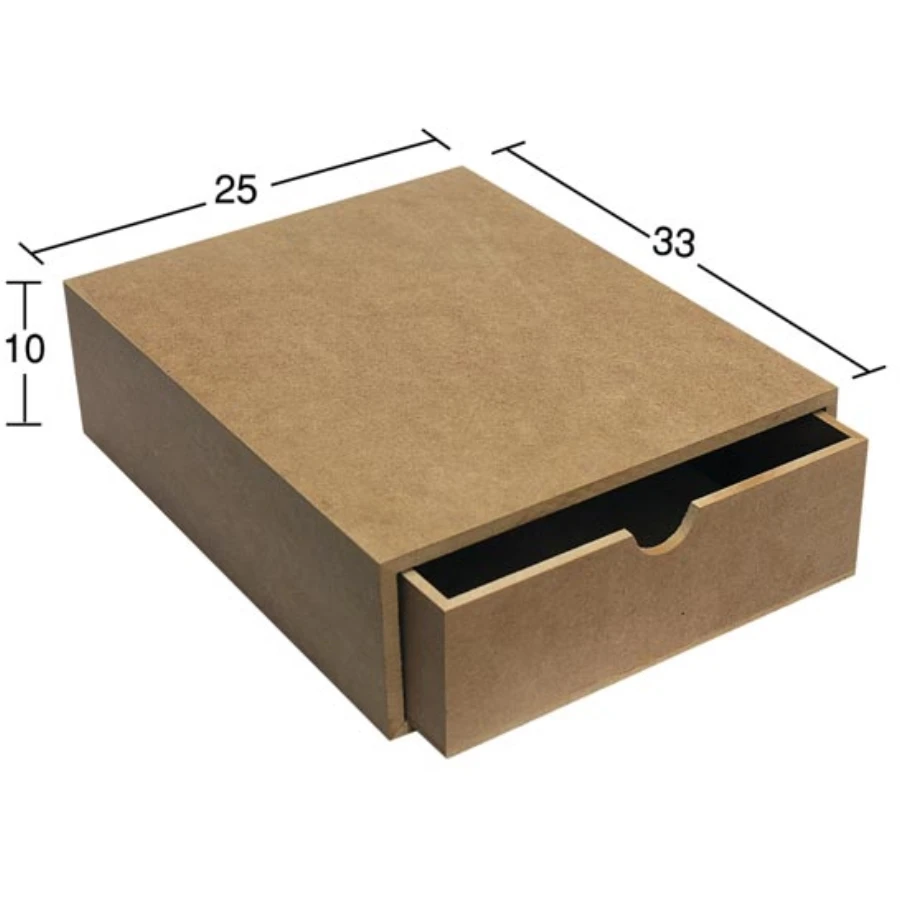 KU314 A4 Paper Box, Can Be Painted Wood Mdf Box