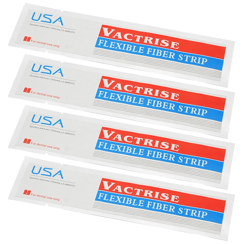 3Pcs Dental Flexible Fiber Strip Glass Splint Loose Tooth Fixation Strips Light Cure Bonding Orthodontic Retainers