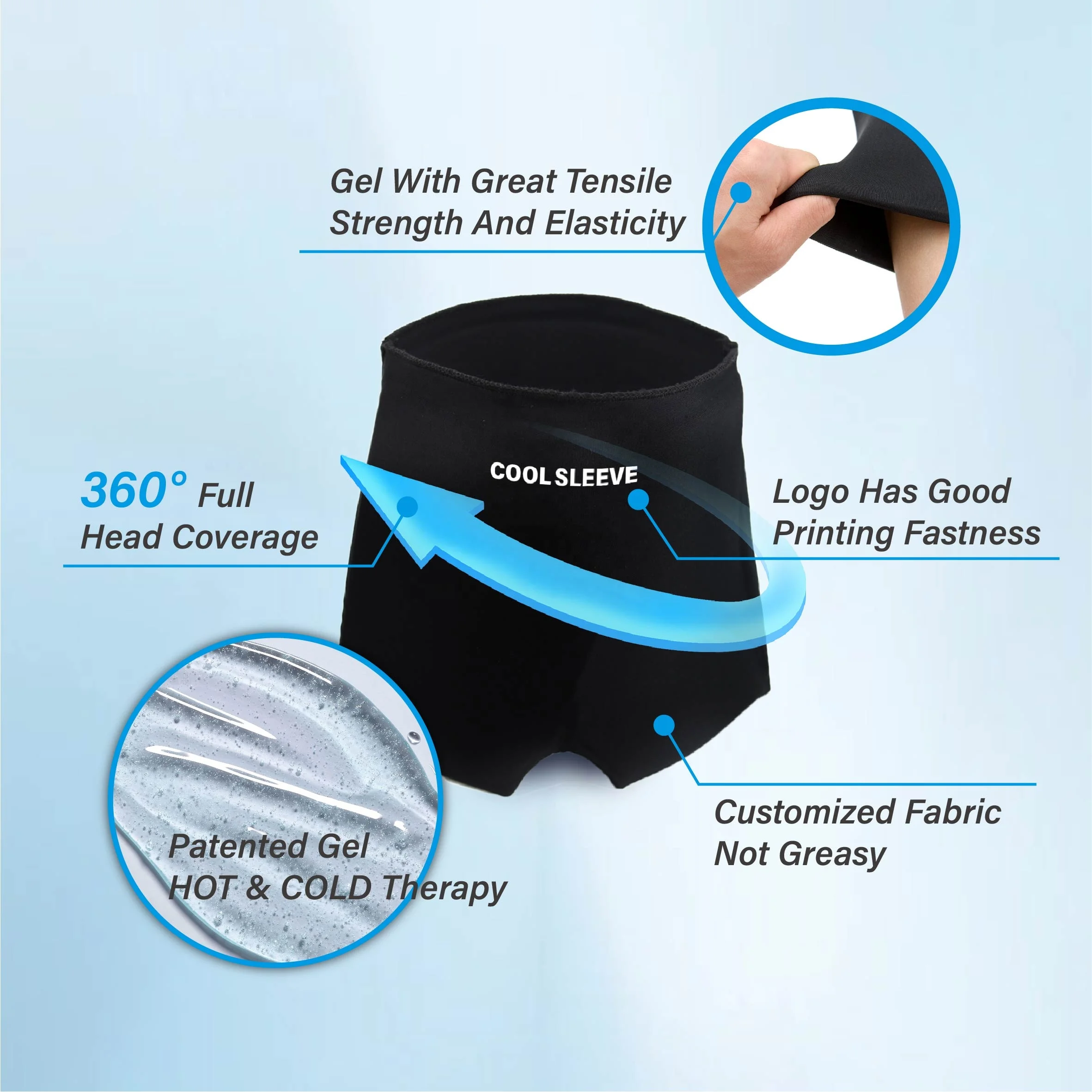 CSI Wearable Reusable Cold & Hot Therapy Hot Pack Migraine Relief Hat