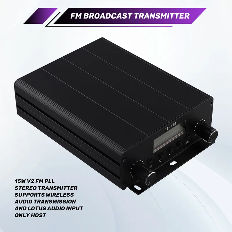 

Стереопередатчик V2 FM PLL мощностью 15 Вт поддерживает беспроводное аудио TNCJAS