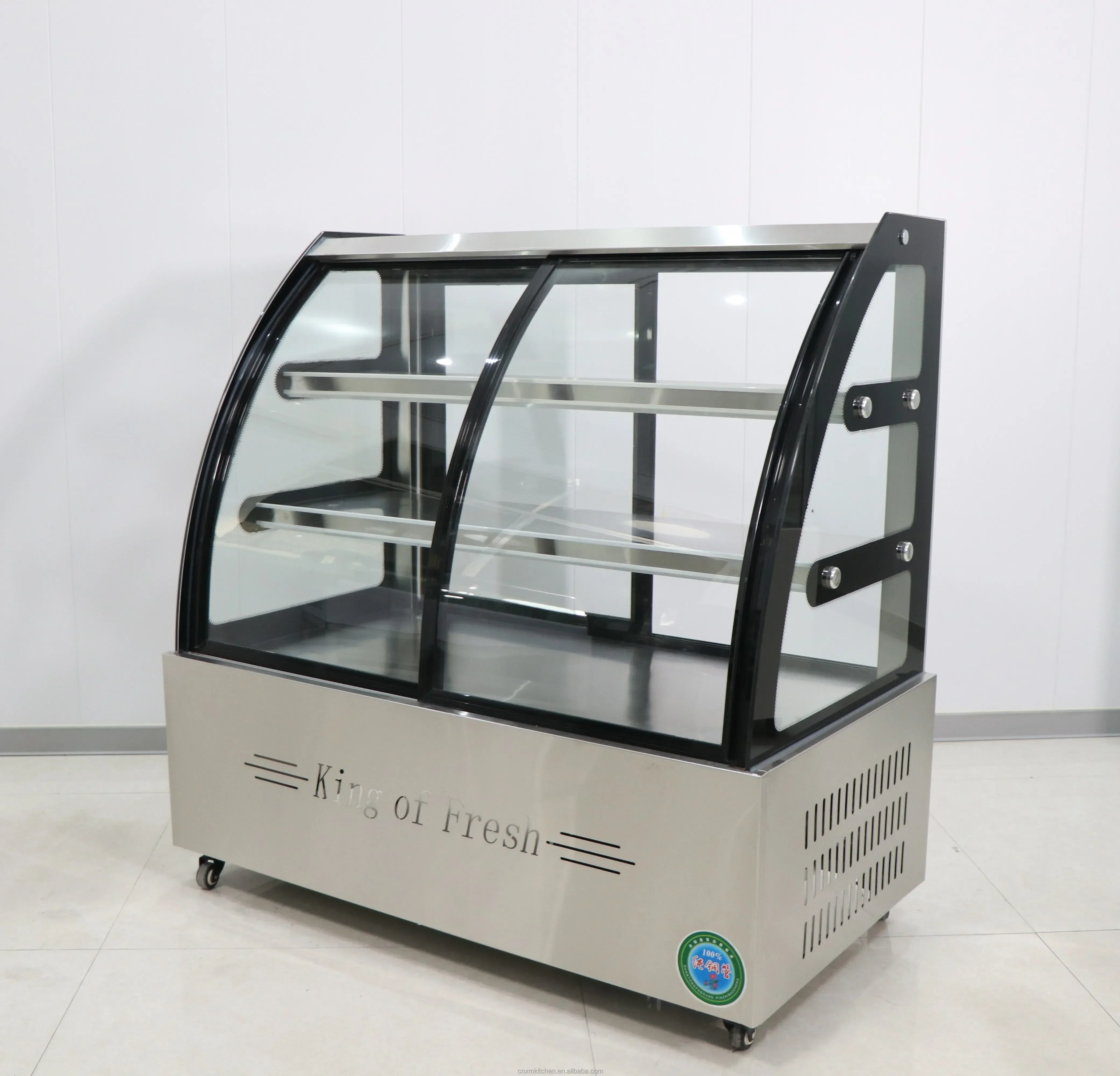 

Cake Chiller Tempering Glass Bread Chiller Cakes Fridge Display Cabinet Showcase with Force Air for Cake Display