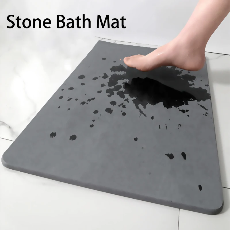 

Diatomite Mat Stone Bath Mat Super Absorbent Diatomite Carpet Quick Drying Diatomaceous Earth Bath Mats Non-Slip Shower Rug 2024