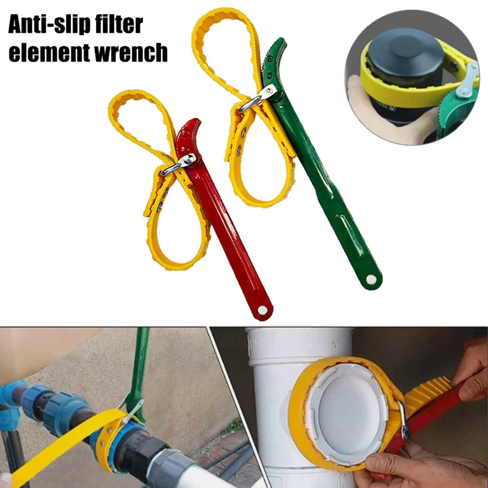 

Adjustable Oil Fuel Filter Removal Strap Wrench Tool Belt 8/12inch Heavy Duty T u Strap Opener Cartridge Disassembly Tool
