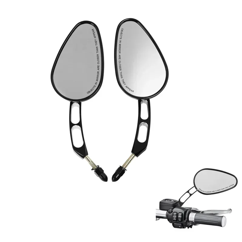 For Harley Heritage Softail Road King Glide Sportster 1200 XL883N Motorcycle Acsessories 8mm Rear View Mirrors Parts