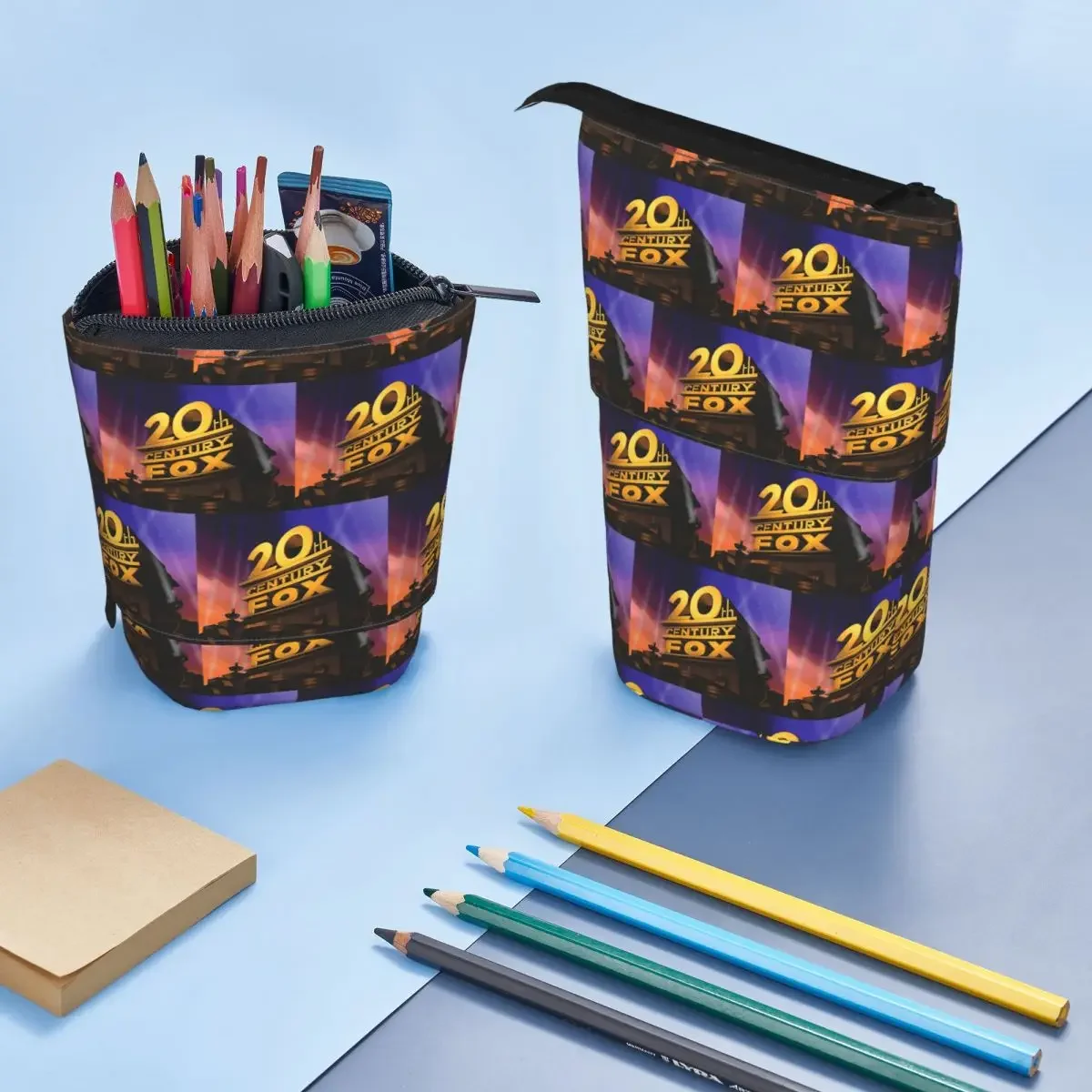 Century Fox Classic Reversible Pencil Case for Kids Gifts Pen Box Pencil Bag Stationery Supplies Pen Holder Bag