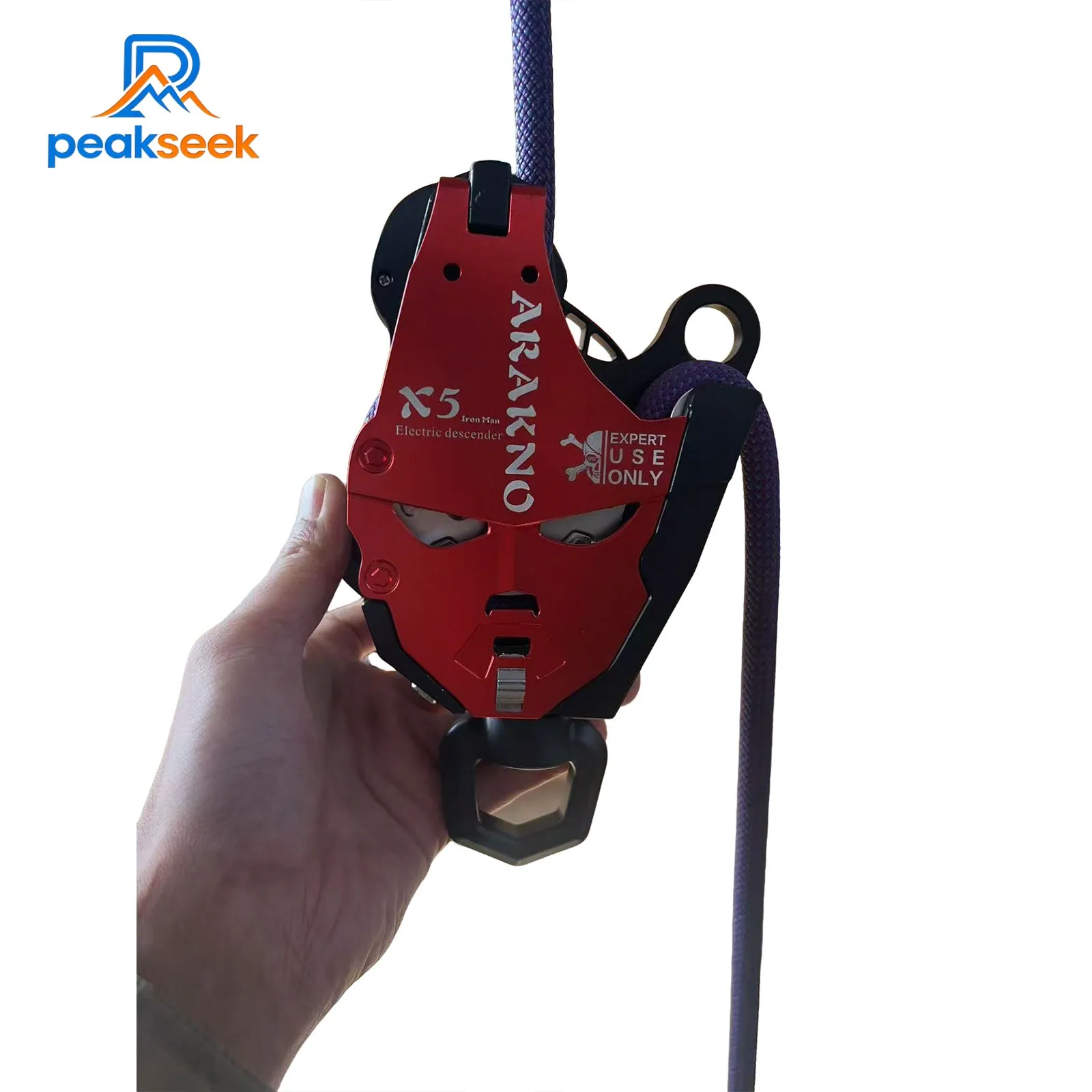 

Peakseek X5 Rock Climbing Electric Descender Load 200KG Lift Retarder Rope Climber for HVAC Fire Rescue High Altitude