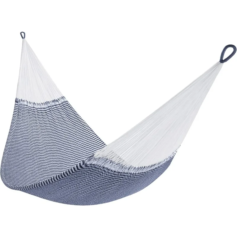 Handwoven Hammock - Family Size, Fits 2+ PPL, 550lb max - Weathersafe, Super Strong, Easy to Hang, Ultra Soft, Artisan Made