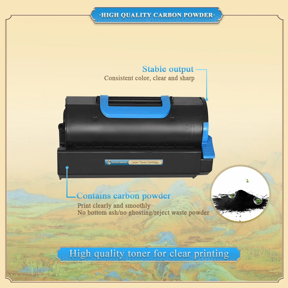 خرطوشة حبر HiTek متوافقة مع OKI 45439002 45439003 45460510 للاستخدام في خرطوشة الحبر B731 B721 B731DNW MB770 MB760
