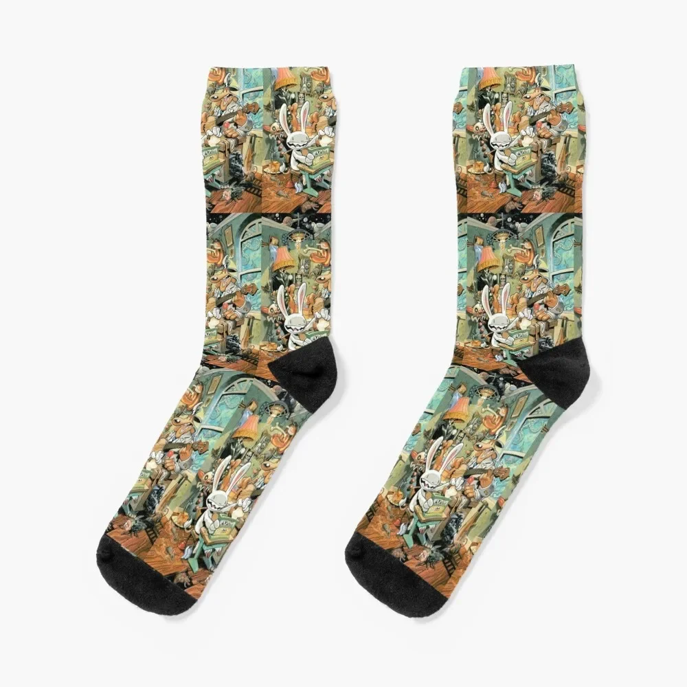 

Sam and Max Socks Novelties set gifts Socks Women Men's