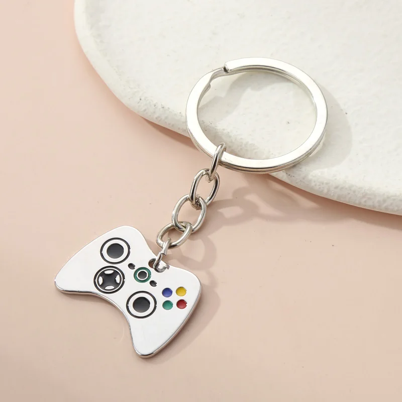 3 Styles Nostalgic Game Machine Keychain Gamepad Key Ring Enamel Key Chains Souvenir Gifts For Women Men DIY Handmade Jewelry