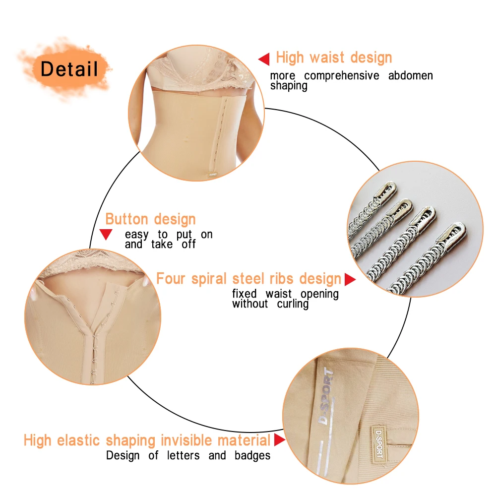 LAZAWG Tummy Control Body Shaper High Waist Shaper Shorts with Hook Flat Belly Shapewear Slimming Underwear Seamless Briefs